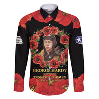 George Hardy Tuskegee Memorial Family Matching Short Sleeve Bodycon Dress and Hawaiian Shirt Red Tail Pilots Legacy of Courage - Wonder Print Shop