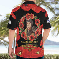 George Hardy Tuskegee Memorial Hawaiian Shirt Red Tail Pilots Legacy of Courage - Wonder Print Shop