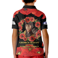 George Hardy Tuskegee Memorial Kid Polo Shirt Red Tail Pilots Legacy of Courage - Wonder Print Shop