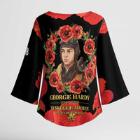 George Hardy Tuskegee Memorial Kimono Sleeve Blouse Red Tail Pilots Legacy of Courage - Wonder Print Shop