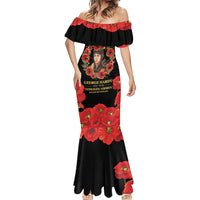 George Hardy Tuskegee Memorial Mermaid Dress Red Tail Pilots Legacy of Courage - Wonder Print Shop