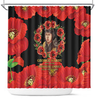 George Hardy Tuskegee Memorial Shower Curtain Red Tail Pilots Legacy of Courage - Wonder Print Shop