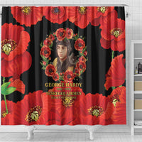 George Hardy Tuskegee Memorial Shower Curtain Red Tail Pilots Legacy of Courage - Wonder Print Shop
