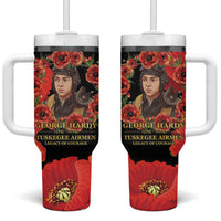 George Hardy Tuskegee Memorial Tumbler With Handle Red Tail Pilots Legacy of Courage - Wonder Print Shop