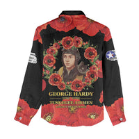 George Hardy Tuskegee Memorial Women Casual Shirt Red Tail Pilots Legacy of Courage - Wonder Print Shop