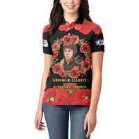 George Hardy Tuskegee Memorial Women Polo Shirt Red Tail Pilots Legacy of Courage - Wonder Print Shop