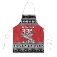 Tuskegee Red Tails Airmen Christmas Apron P-51 Mustang 332nd Fighter Group - Wonder Print Shop