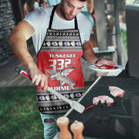 Tuskegee Red Tails Airmen Christmas Apron P-51 Mustang 332nd Fighter Group - Wonder Print Shop