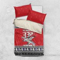 Tuskegee Red Tails Airmen Christmas Bedding Set P-51 Mustang 332nd Fighter Group - Wonder Print Shop