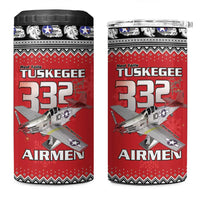 Tuskegee Red Tails Airmen Christmas 4 in 1 Can Cooler Tumbler P-51 Mustang 332nd Fighter Group - Wonder Print Shop