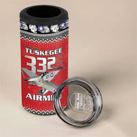 Tuskegee Red Tails Airmen Christmas 4 in 1 Can Cooler Tumbler P-51 Mustang 332nd Fighter Group - Wonder Print Shop