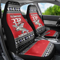 Tuskegee Red Tails Airmen Christmas Car Seat Cover P-51 Mustang 332nd Fighter Group - Wonder Print Shop