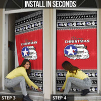 Tuskegee Red Tails Airmen Christmas Door Cover P-51 Mustang 332nd Fighter Group - Wonder Print Shop