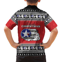Tuskegee Red Tails Airmen Christmas Family Matching Puletasi and Hawaiian Shirt P-51 Mustang 332nd Fighter Group - Wonder Print Shop