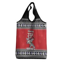 Tuskegee Red Tails Airmen Christmas Grocery Bag P-51 Mustang 332nd Fighter Group - Wonder Print Shop