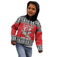 Tuskegee Red Tails Airmen Christmas Kid Hoodie P-51 Mustang 332nd Fighter Group - Wonder Print Shop