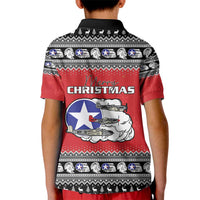 Tuskegee Red Tails Airmen Christmas Kid Polo Shirt P-51 Mustang 332nd Fighter Group - Wonder Print Shop