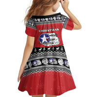 Tuskegee Red Tails Airmen Christmas Kid Short Sleeve Dress P-51 Mustang 332nd Fighter Group - Wonder Print Shop