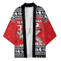 Tuskegee Red Tails Airmen Christmas Kimono P-51 Mustang 332nd Fighter Group - Wonder Print Shop