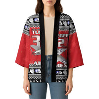 Tuskegee Red Tails Airmen Christmas Kimono P-51 Mustang 332nd Fighter Group - Wonder Print Shop