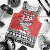 Tuskegee Red Tails Airmen Christmas Men Tank Top P-51 Mustang 332nd Fighter Group - Wonder Print Shop