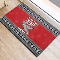 Tuskegee Red Tails Airmen Christmas Rubber Doormat P-51 Mustang 332nd Fighter Group - Wonder Print Shop