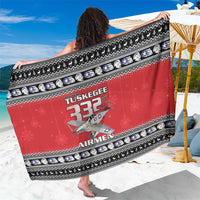 Tuskegee Red Tails Airmen Christmas Sarong P-51 Mustang 332nd Fighter Group - Wonder Print Shop