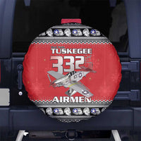 Tuskegee Red Tails Airmen Christmas Spare Tire Cover P-51 Mustang 332nd Fighter Group - Wonder Print Shop