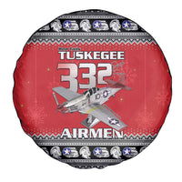 Tuskegee Red Tails Airmen Christmas Spare Tire Cover P-51 Mustang 332nd Fighter Group - Wonder Print Shop