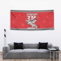 Tuskegee Red Tails Airmen Christmas Tapestry P-51 Mustang 332nd Fighter Group - Wonder Print Shop