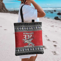 Tuskegee Red Tails Airmen Christmas Tote Bag P-51 Mustang 332nd Fighter Group - Wonder Print Shop