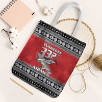 Tuskegee Red Tails Airmen Christmas Tote Bag P-51 Mustang 332nd Fighter Group - Wonder Print Shop