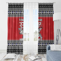 Tuskegee Red Tails Airmen Christmas Window Curtain P-51 Mustang 332nd Fighter Group - Wonder Print Shop