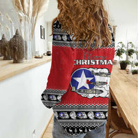 Tuskegee Red Tails Airmen Christmas Women Casual Shirt P-51 Mustang 332nd Fighter Group - Wonder Print Shop