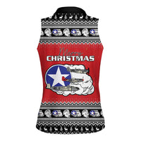 Tuskegee Red Tails Airmen Christmas Women Sleeveless Polo Shirt P-51 Mustang 332nd Fighter Group - Wonder Print Shop
