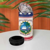 Liberia Christmas 4 in 1 Can Cooler Tumbler My Christmas On You - Lion Santa - Wonder Print Shop