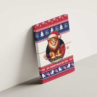 Liberia Christmas Canvas Wall Art My Christmas On You - Lion Santa - Wonder Print Shop