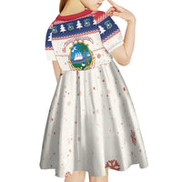 Liberia Christmas Kid Short Sleeve Dress My Christmas On You - Lion Santa - Wonder Print Shop