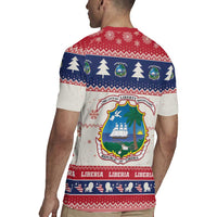 Liberia Christmas Rugby Jersey My Christmas On You - Lion Santa - Wonder Print Shop
