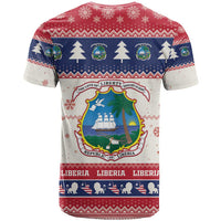 Liberia Christmas T Shirt My Christmas On You - Lion Santa - Wonder Print Shop