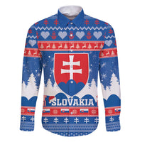 Slovakia Christmas Family Matching Puletasi and Hawaiian Shirt Vesele Vianoce - Coat Of Arms - Wonder Print Shop