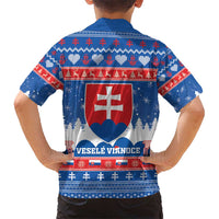 Slovakia Christmas Hawaiian Shirt Vesele Vianoce - Coat Of Arms - Wonder Print Shop