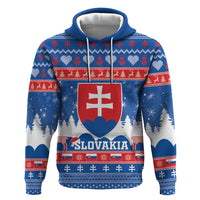 Slovakia Christmas Hoodie Vesele Vianoce - Coat Of Arms - Wonder Print Shop