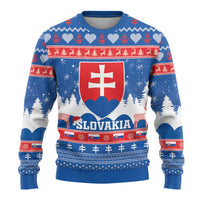 Slovakia Christmas Ugly Christmas Sweater Vesele Vianoce - Coat Of Arms - Wonder Print Shop