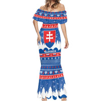 Slovakia Christmas Mermaid Dress Vesele Vianoce - Coat Of Arms - Wonder Print Shop