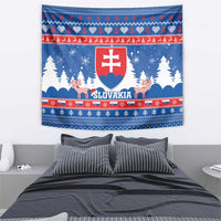 Slovakia Christmas Tapestry Vesele Vianoce - Coat Of Arms - Wonder Print Shop