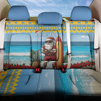 Aruba Christmas Back Car Seat Cover Surfing Santa Bon Pasco - Wonder Print Shop