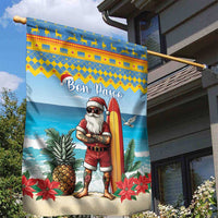 Aruba Christmas Garden Flag Surfing Santa Bon Pasco - Wonder Print Shop