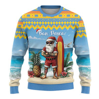 Aruba Christmas Ugly Christmas Sweater Surfing Santa Bon Pasco - Wonder Print Shop