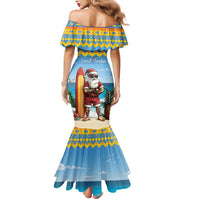 Aruba Christmas Mermaid Dress Surfing Santa Bon Pasco - Wonder Print Shop